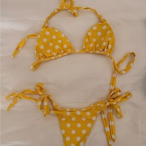 Yellow Polka Dot Bikini